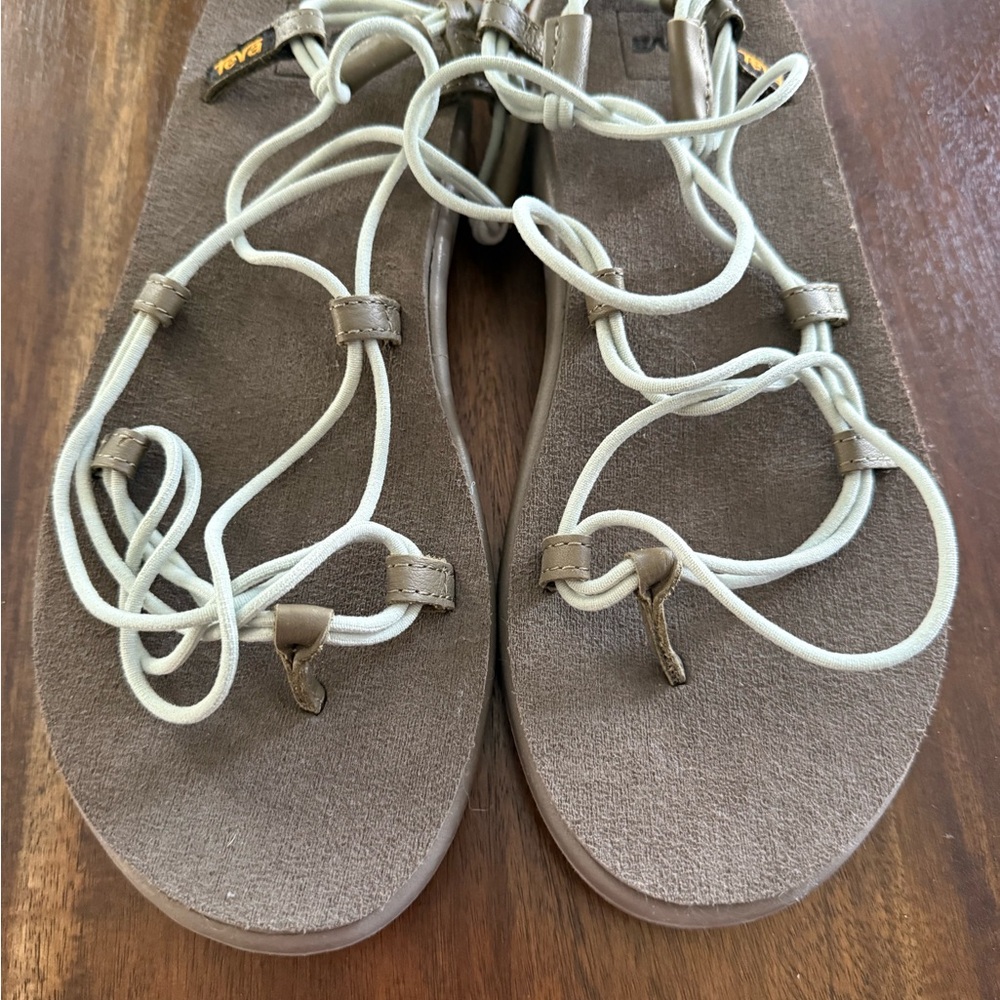 Teva Taupe and Cream Sandals